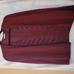 Maroon cardigan